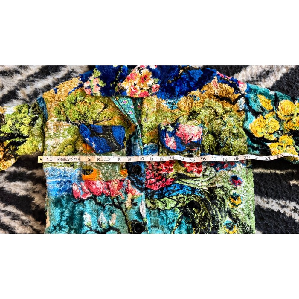 Peacock Carpet Upcycle Cropped Jacket + Mini Skirt - Picture 16 of 16